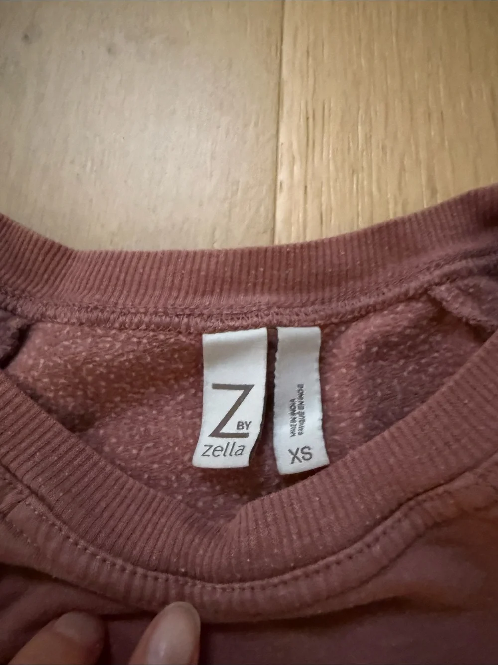 Zella Crewneck Sweater in Mauve - Picture 3 of 3